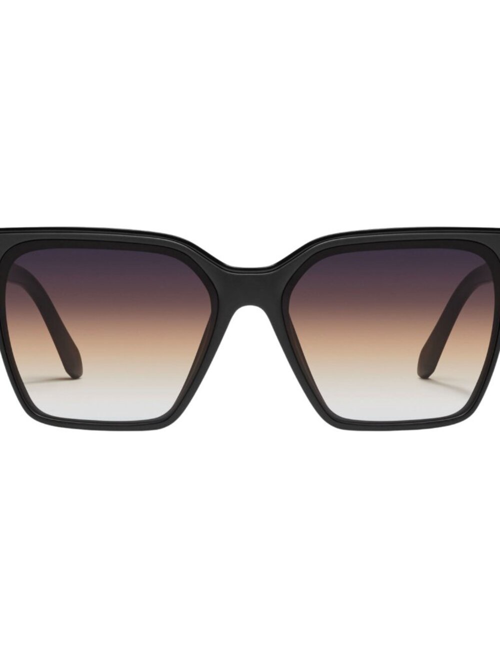 QUAY Women's LEVEL UP NO-NS-2479 Matte Black Frame/ Dusk Poppy Lenses Sunglasses - Picture 2 of 3